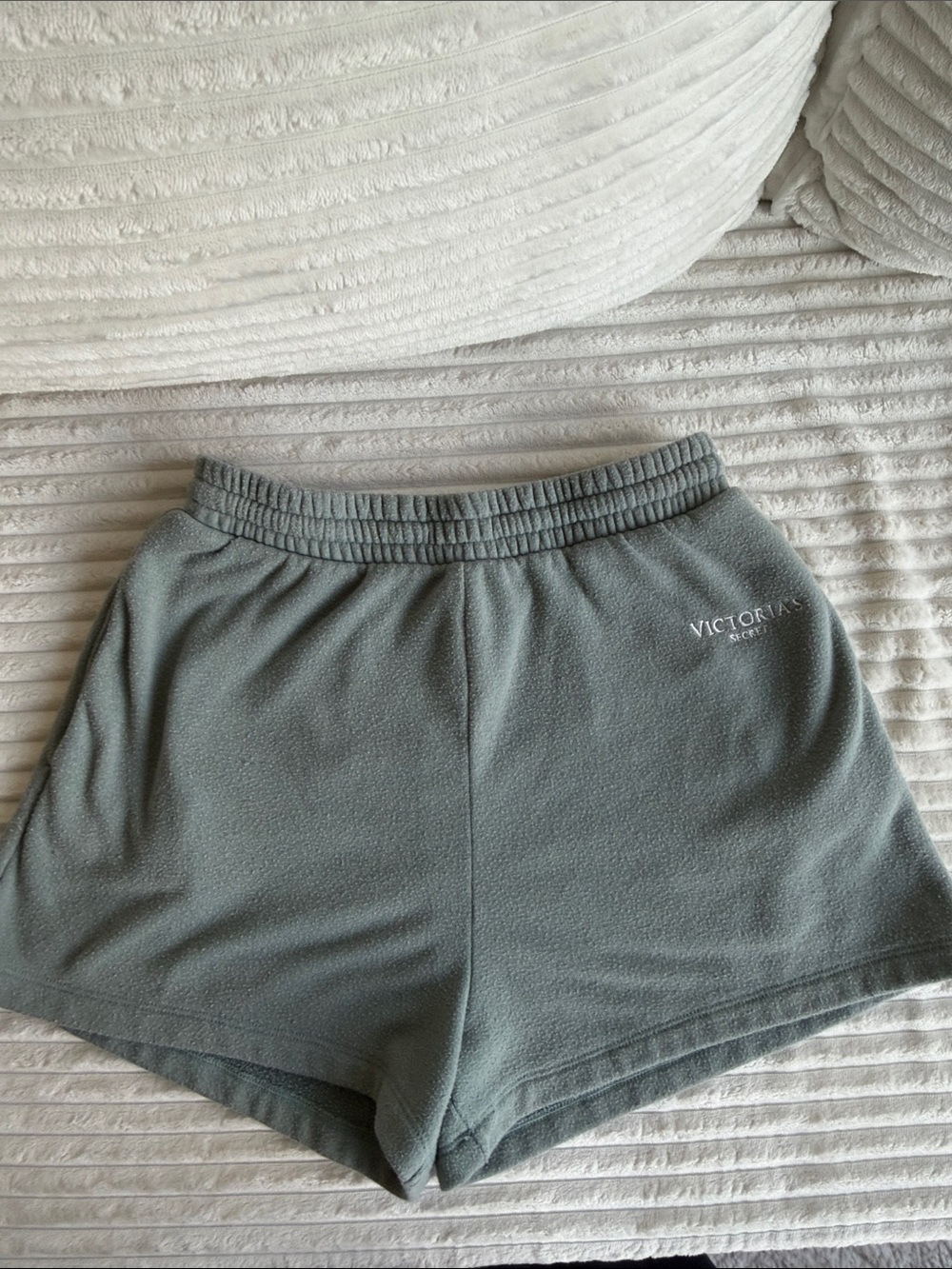 Victoria's Secret Sage Green Fleece Athletic Shorts